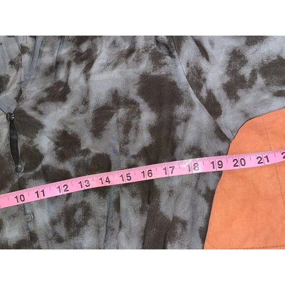 Rails Gray Slate Tie-Dye Long Sleeve Mini Jasmine Dress Women's Size M - Picture 8 of 11